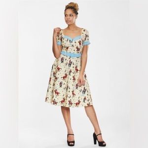 Collectif London Roberta Rodeo Dancer Swing Dress Like New